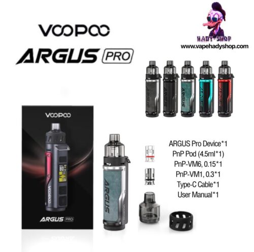 VOOPOO Argus Pro Pod MOD Kit 80W Vape 3000MAh Battey 4.5Ml