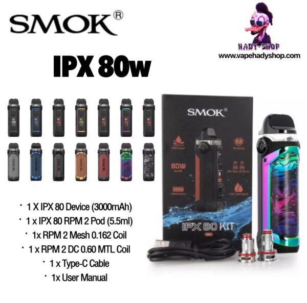 SMOK IPX 80 Vape Pod Kit 3000MAh 5Ml