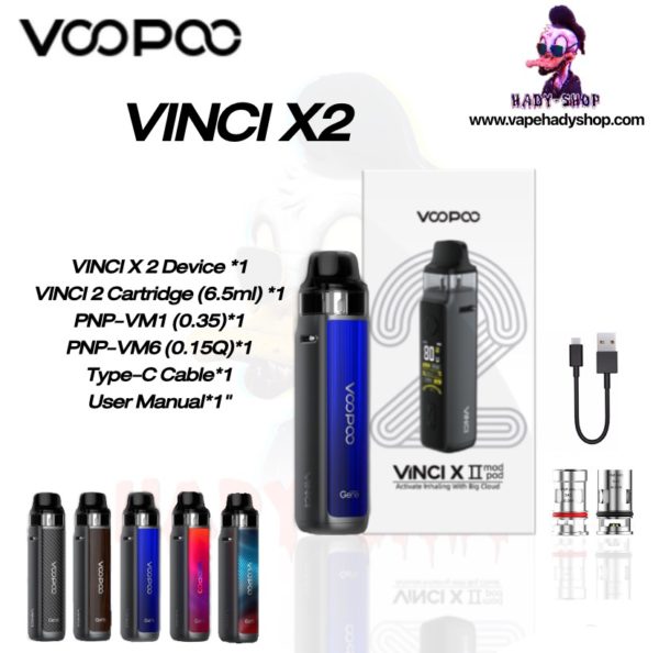 VOOPOO VINCI X 2 Pod 80W Vape 18650MAh 6.5ML