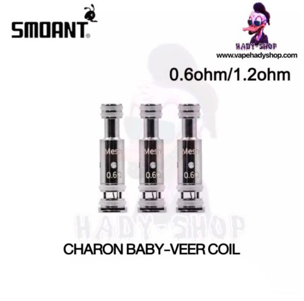 คอยล์ COIL สำหรับ SMOANT CHARON BABY-VEER KIT 0.6ohm & Ni-80 1.2ohm