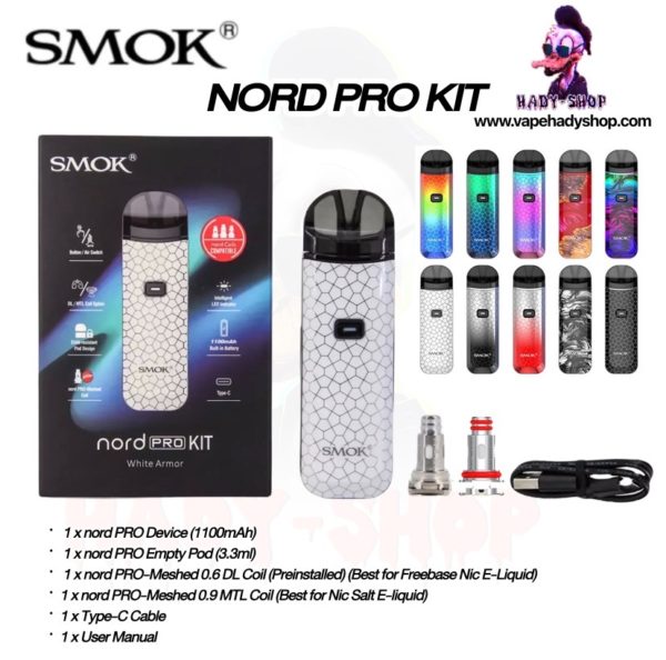 SMOK NORD PRO Pod Kit 25W 1100MAh 3.3Ml