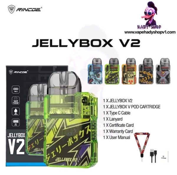 พอด,pod,Rincoe Jellybox V2 16W 850mAh 3.ml,Jellybox v2